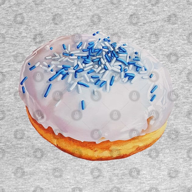 Donut with Sprinkles (Not Strawberry Vanilla) painting - no background by EmilyBickell